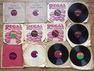VINTAGE set of 12 vinyl records 78rpm - REGAL with sleeves