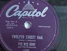 78rpm 10-inch – Pee Wee Hunt– Capitol #1638