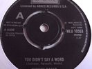 YVONNE BAKER   YOU DIDN'T SAY A WORD ** LONDON 45