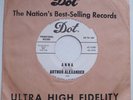 Northern Soul ARTHUR ALEXANDER Anna DOT 16387 White Label Promo 45 HEAR