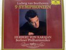 KARAJAN BEETHOVEN 9 SYMPHONIEN DG 429 036 1ST PRESS W.GERMANY PDO EX