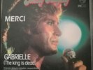 johnny hallyday hyper rare promo très limité, Gabriel,et merci pochette granulé