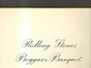 ROLLING STONES - beggars banquet LP first ITALY press