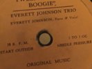 BLUES EVERETT (Joshua) Johnson 12st Boogie/Times Aint used2 be (Private label)