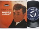 Buddy Holly - Listen To Me. Rare 1st Press No Glasses 7