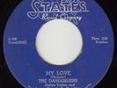 DANDERLIERS - States 160 - My Love / She's Mine - 1956 DOO-WOP 45 (original)
