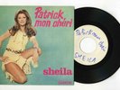 45 RPM SP TEST PRESSING SHEILA PATRICK MON CHERI