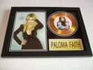 PALOMA FAITH  SIGNED FRAMED GOLD  DISC  1