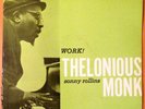 THELONIOUS MONK WORK  PRESTIGE 7169 MONO DG FIREWORK LBL SONNY ROLLINS RARE VG++