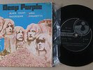 DEEP PURPLE RARE   ISRAELI 7' 45 EP Black Night+3 HEBREW PRINT SLEEVE 1970