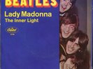 THE BEATLES Lady Madonna on Capitol 45 With Pic Sleeve & Fan Club Application