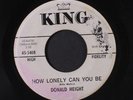 DONALD HEIGHT: How Lonely Can You Be / 45 (dj, strong VG, label wear, R&B)