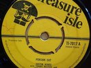 JUSTIN HINES - PERSIAN CAT / ONCE A MAN  ORIGINAL  UK  TREASURE ISLE  45  CLIP