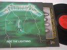 METALLICA ride the lightning LP 1984 bernett GREEN cover FRENCH PRESS red labels