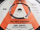JUNE CHRISTY The Cool Elephant TUBBY HAYES 1965 UK  Single WHITE LABEL PROMO