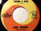 EARL WRIGHT Thumb A Ride 45 RPM Capitol 5516 RARE NORTHERN SOUL Listen/ Hear