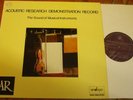 ENY/AR-1 Acoustic Research Demonstration Record Vol. 1