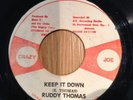 Crazy Joe Label Ruddy Thomas Keep It Down Rare Roots