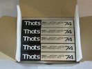 That's SUONO 74 - ONE (1x) BOX OF 5 Blank Metal Cassette Tapes - SEALED