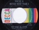 Psych Garage 45 SONS OF ADAM You're A Better Man Than I DECCA HEAR