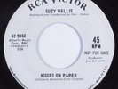 Teen Mod Popcorn 45 SUZY WALLIS Kisses On Paper RCA VG+ promo HEAR