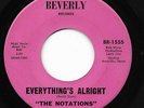THE NOTATIONS 45RPM '66 BEVERLY EVERYTHING'S ALRIGHT/MISERLOU TEXAS GARAGE VG