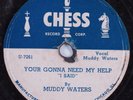Blues 78 MUDDY WATERS Your Gonna Need My Help CHESS HEAR