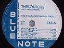 Jazz 78 THELONIOUS MONK Thelonious BLUE NOTE 542 HEAR