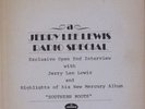 JERRY LEE LEWIS VINYL LP RECORD  RADIO SPECIAL  SOUTHERN ROOTS MERCURY SRM 1-690