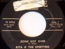Rita & The Upsetters Done Got Over/Upsettin' 45 Rare Baltimore Soul Zenette