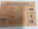 Pink Floyd  The Wall Ticket 1980  - 100% Original -  Earls Court - Ex Condition