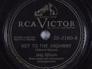 Blues 78 JAZZ GILLUM Key To The Highway RCA VICTOR 20-2160 HEAR