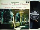 JULIUS KATCHEN Rachmaninov Rhapsody on Paganini Dohnanyi Variations SXL 2176 EX-