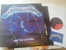 METALLICA RIDE THE LIGHTNING LP w/lyric 603961 elektra MASTERDISK '84 w/STICKER