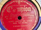 TURNER PARISH CHAMPION 50027 BLUES 78 RPM E/E-