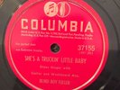 Columbia 37155  Blind Boy Fuller TRUCKIN' LITTLE BABY 78 rpm BLUES E+/EE+