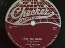 Little Walter,Checker records,78rpm,(E+)#852 Take Me Back, It's Too Late Brother