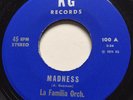 LATIN GUAGUANCO SALSA La Familia Orch. MADNESS KG 45 very rare NYC wow