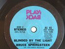 Rock PROMO 45 Bruce Springsteen Blinded By The Light on Columbia Play Back HEAR