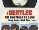 Rare Rock 45 & Picture Sleeve - The Beatles - All You Need Is Love - Apple #5964