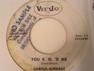 HAROLD BURRAGE - YOU K.O.'D ME / GREAT DAY IN THE MORNING - VEE JAY PROMO.VJ 356