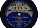 WW2 CLASSIC VERA LYNN 78 - A NIGHTINGALE SANG IN BERKELEY SQUARE - EX CONDITION