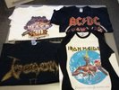 IRON MAIDEN ACDC WASP VENOM T'S