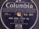 HUE LEE : ROSE, ROSE, I LOVE YOU / AN AUTUMN MELODY.Sung in CHINESE Col DB2837 -