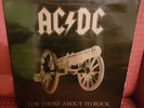 RARE SPANISH AC/DC 'FOR THOSE ABOUT TO ROCK' VINYL G/F LP ALBUM BLACK SLEEVE EX