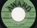 RUDY GRAYZELL & THUNDERBIRDS F-B-I Story AWARD Rare Oakland Rockabilly 45 Hear