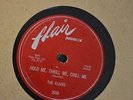 R&B 78 The Flairs Flair 2056 I’ll Never let You Go and Hold Me Thrill Me CLEAN