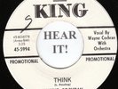 Wayne Cochran NEW BREED R&B 45 (King 5994 PROMO) Think /You Left The Water MINT-