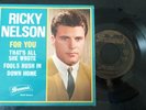 EP   RICKY  NELSON  10.649  FRANCE  BIEM  DE  1964  EX / VG++ BRUNSWICK  RARE