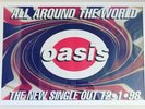 Oasis  All Around The World Promotional Poster COA From Brian Cannon Signed